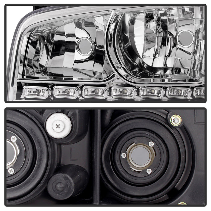 SPYDER Xtune Dodge Charger 06-10 1Pc LED Crystal Headlights Chrome HD-ON-DCH05-1PC-LED-C 5017628