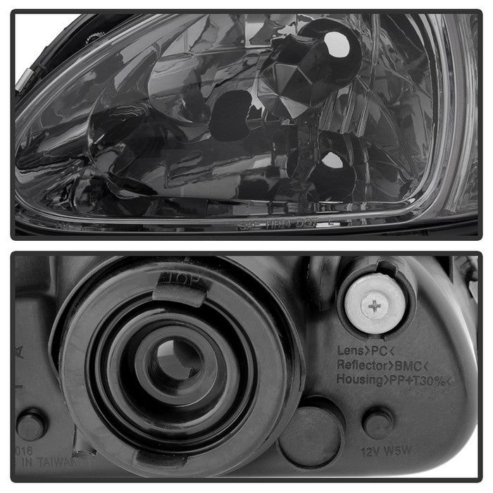FR SPORT SPYDER Xtune Honda Del Sol 93-97 1Pc Crystal Headlights Smoke HD-ON-HDEL93-1P-SM 5013439...
