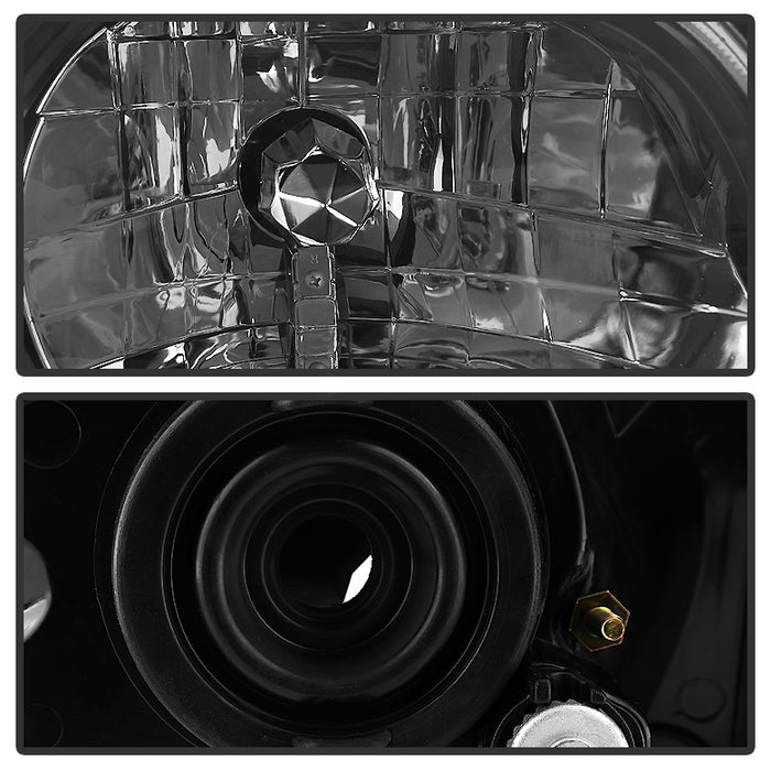 FR SPORT SPYDER Xtune Toyota Tacoma 01-04 1 Piece w/ Black Trim Crystal Headlights Black...