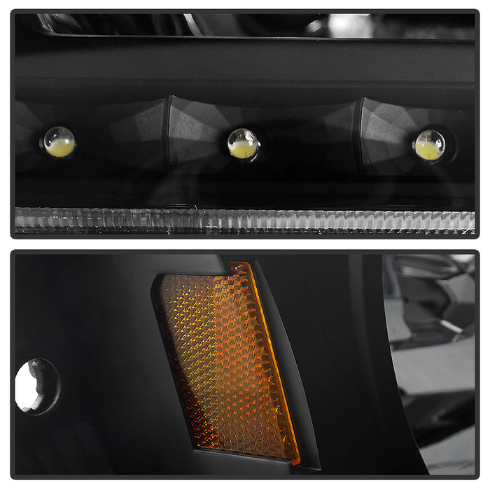 FR SPORT SPYDER Xtune Toyota Tacoma 01-04 1 Piece w/ Black Trim Crystal Headlights Black...