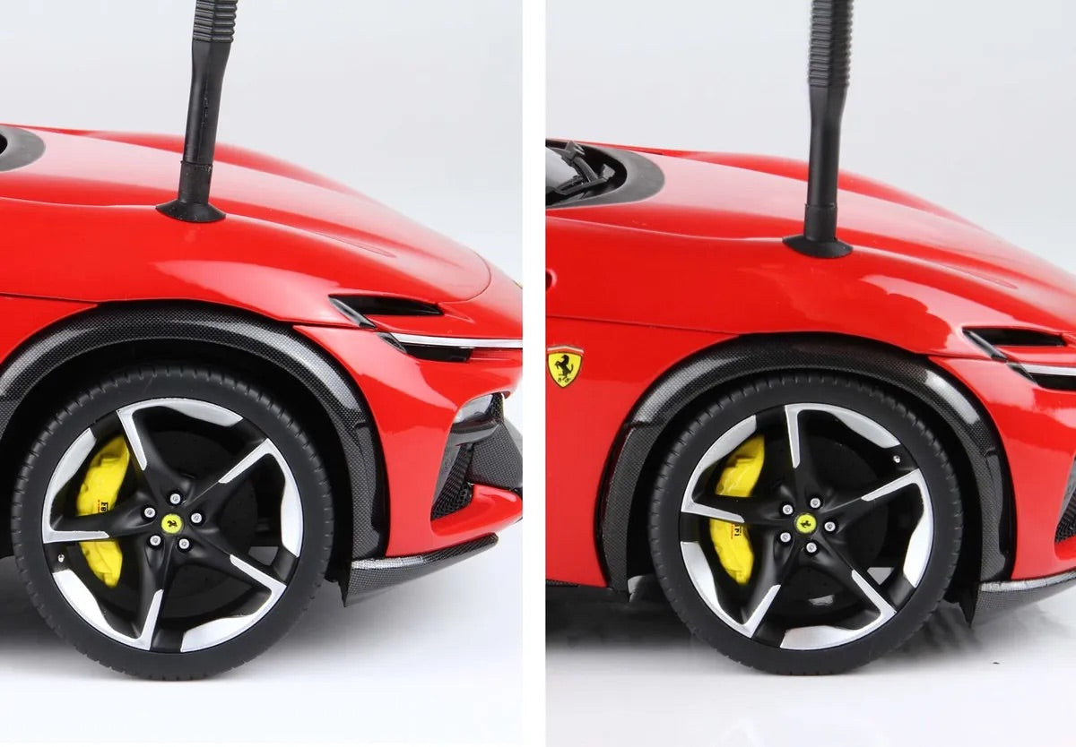 BBR 2022 Ferrari Purosangue w/ Panoramic Sunroof Rossa Corsa WITH DISPLAY 1:18