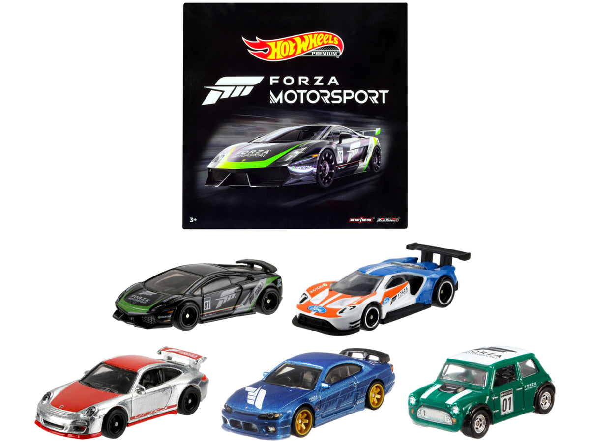Rapid Vehicles "Forza Motorsport" 5 piece Set Diecast Model Cars by Hot Wheels  free shipping USA...