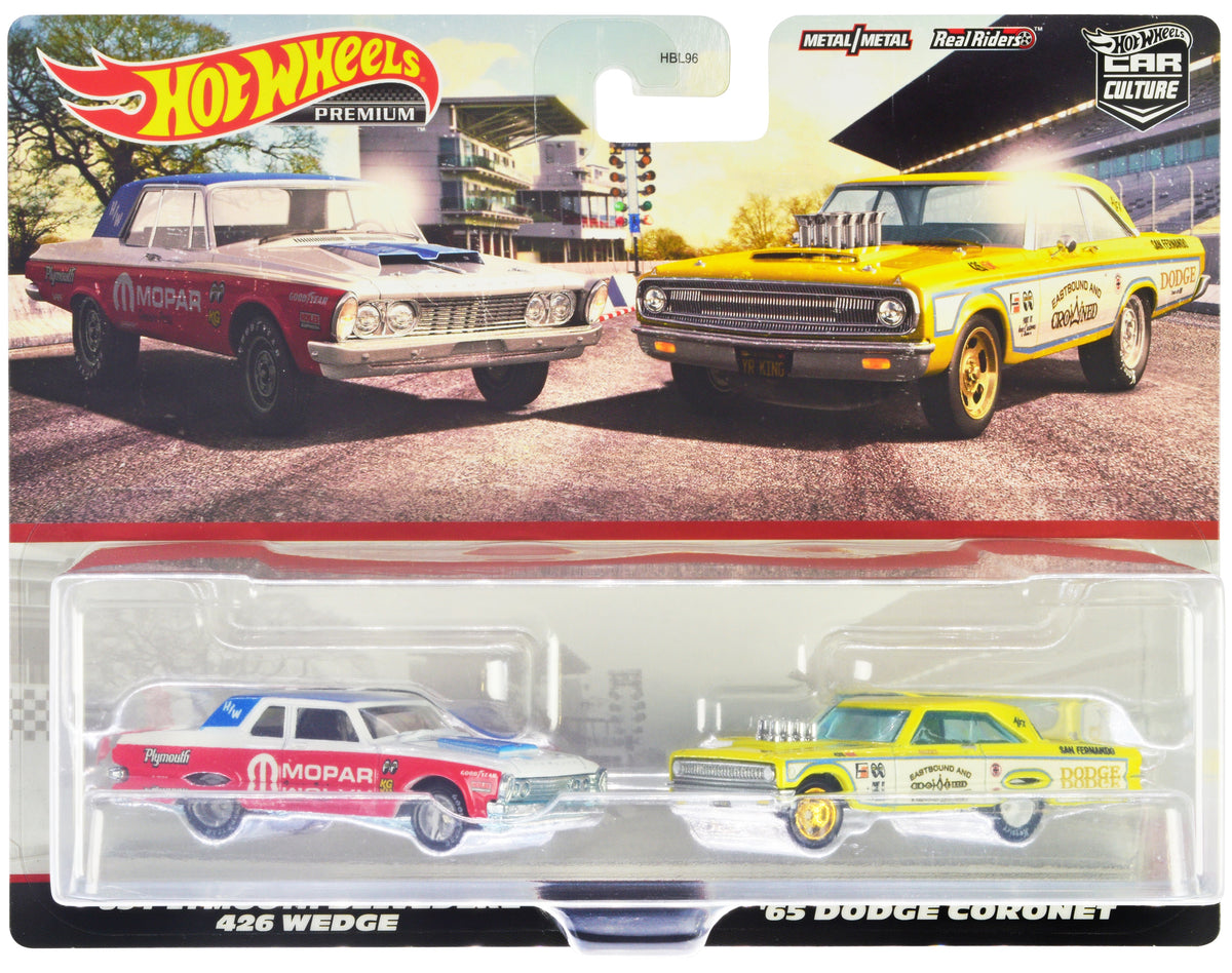 Rapid Vehicles 1963 Plymouth Belvedere 426 Wedge "MOPAR" White and Red with Blue Top and 1965...