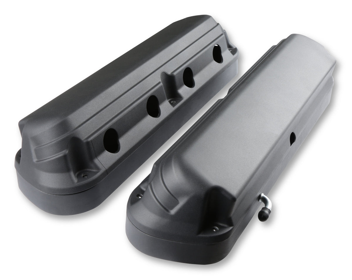 2-Piece Alm Valve Cover Set GM LS Black Finish - 241187