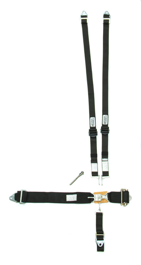 5-Pt Harness HANS Alum. LL Ratchet Adj Black - 51110