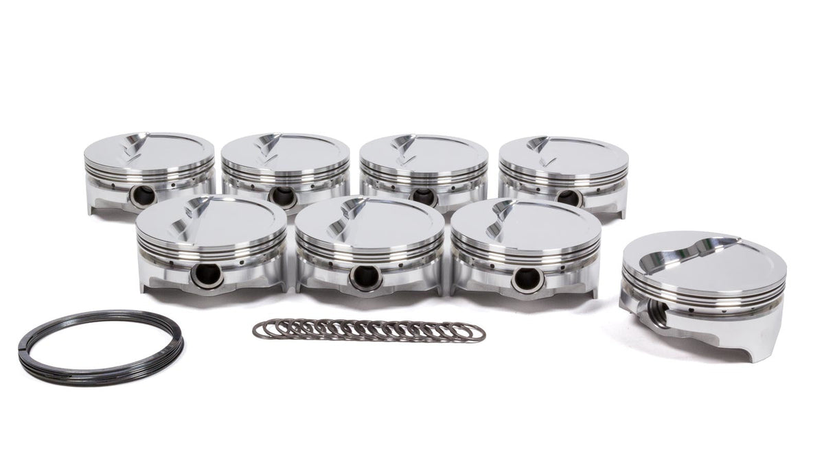 SBC Forged Dished Piston Set 4.125 Bore -15.2cc - IC851STD