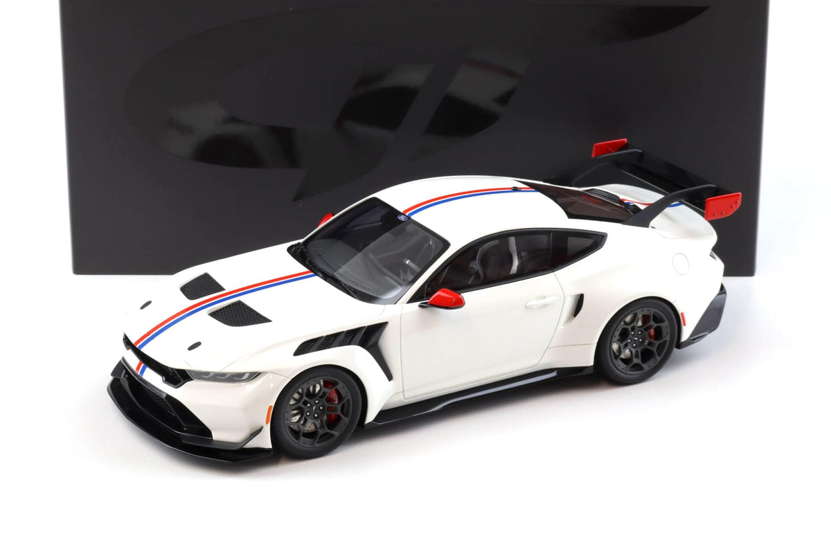 STM Diecast GT Spirit 2025 Ford Mustang GTD Spirit of America Performance White 1:18
