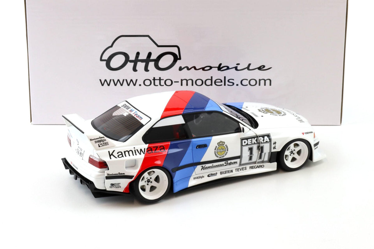 STM Diecast Otto 2024 BMW E36 M3 Khyzyl Saleem Kamiwaza DTM 1995 Alpine White 1:18 - View 3