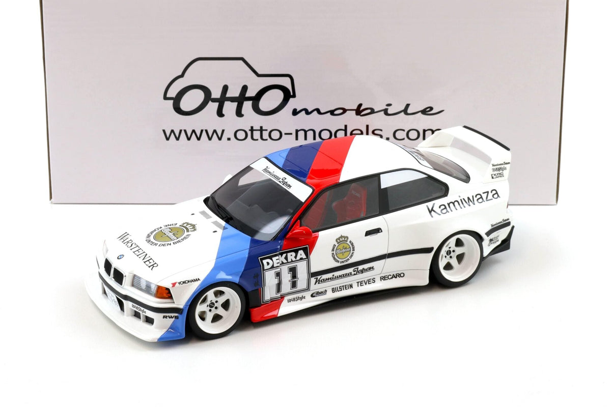 STM Diecast Otto 2024 BMW E36 M3 Khyzyl Saleem Kamiwaza DTM 1995 Alpine White 1:18
