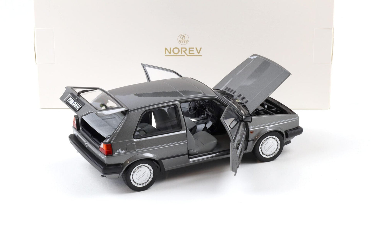 Norev 1989 VW Golf MK II Champion Grey Metallic 1:18