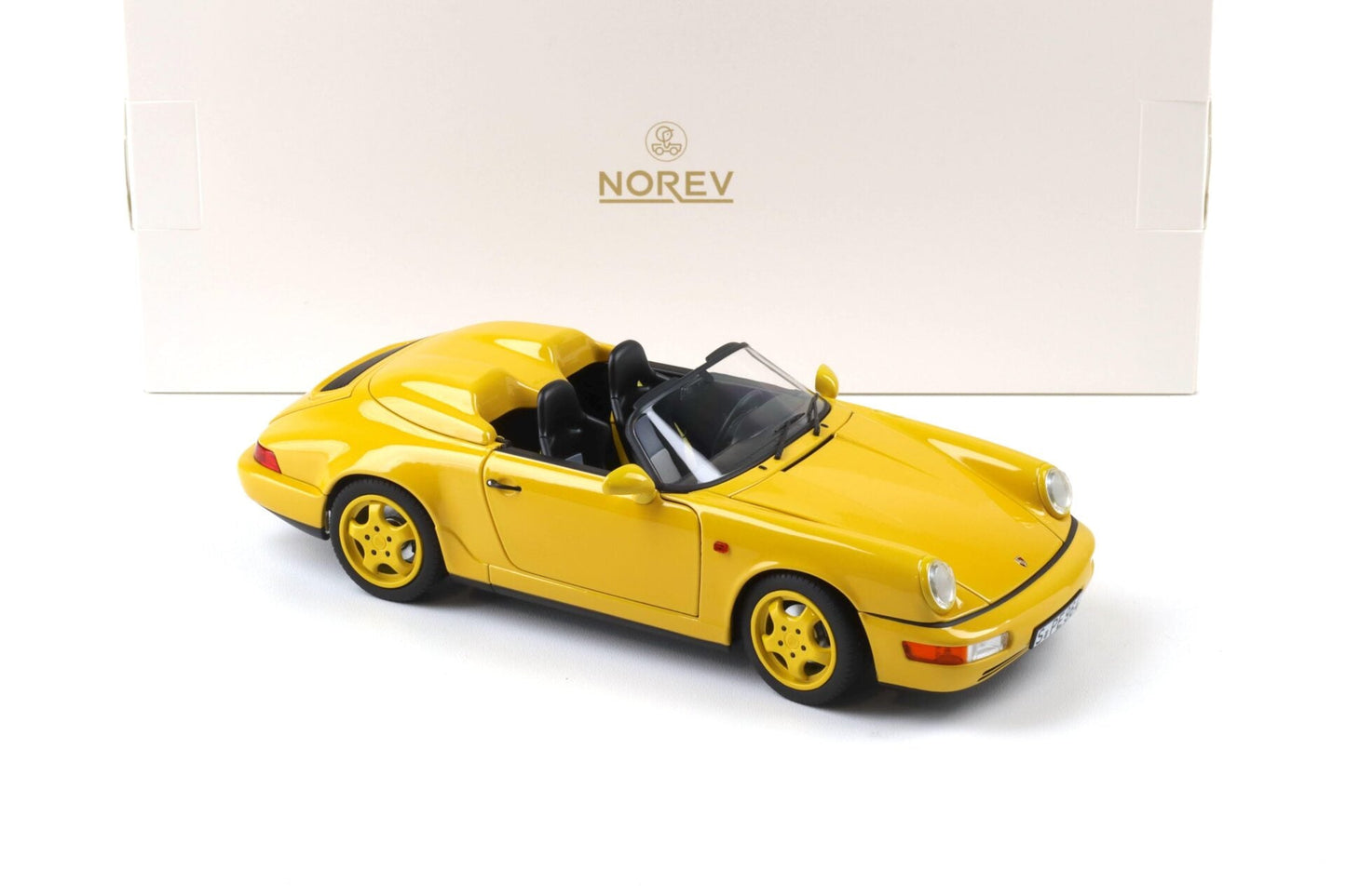 Norev Porsche 1993 911 964 Carrera Speedster Speed Yellow 1:18