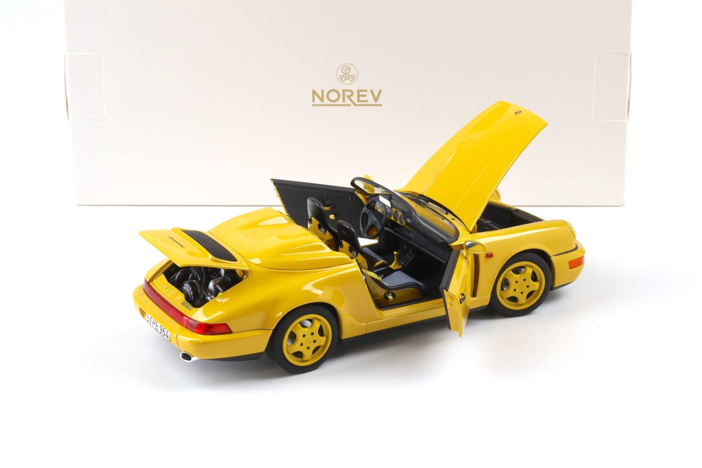 Norev Porsche 1993 911 964 Carrera Speedster Speed Yellow 1:18