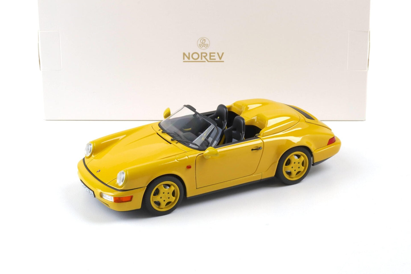 Norev Porsche 1993 911 964 Carrera Speedster Speed Yellow 1:18
