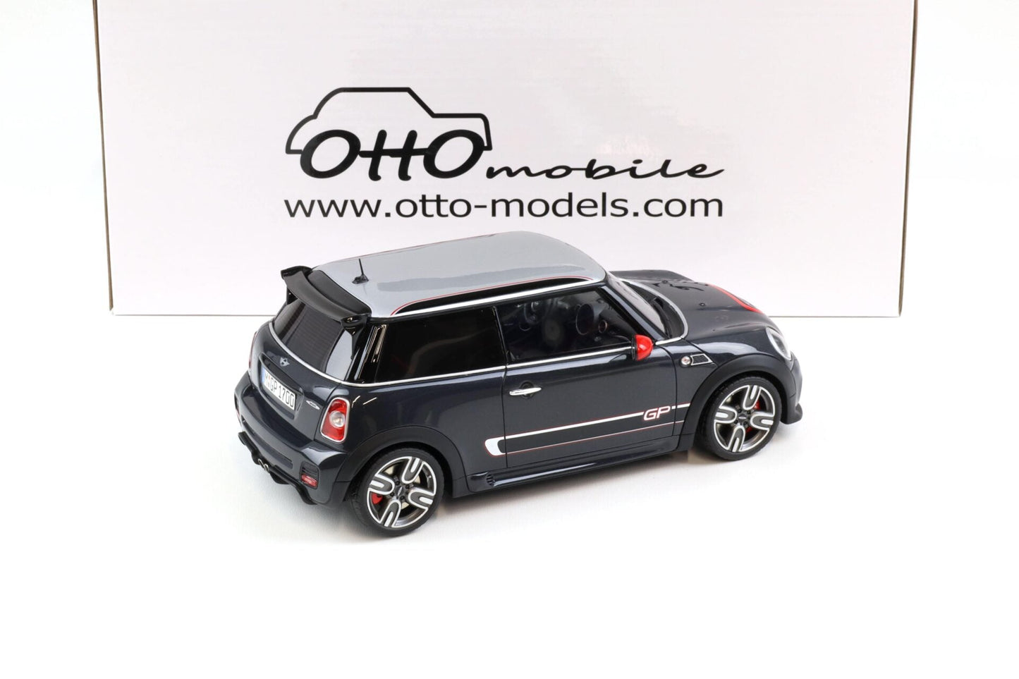 Otto 2012 Mini Cooper JCW GP2 R56 John Cooper Works Thunder Grey Metallic 1:18