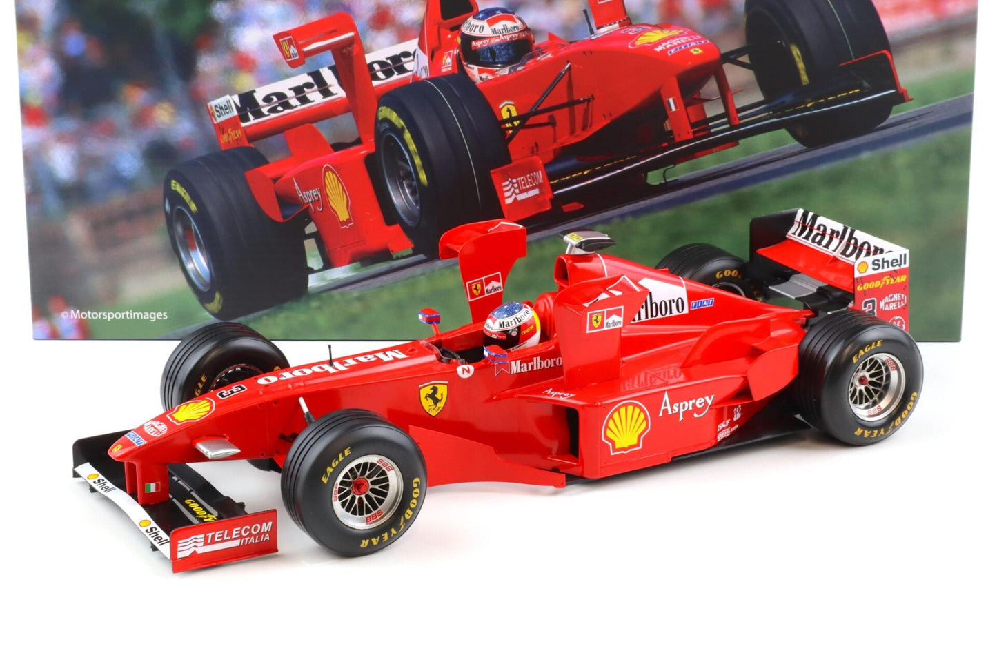 Werk83 Ferrari F1 F300 #3 w/ Tower Wings 2nd Imola GP 1998 1:12