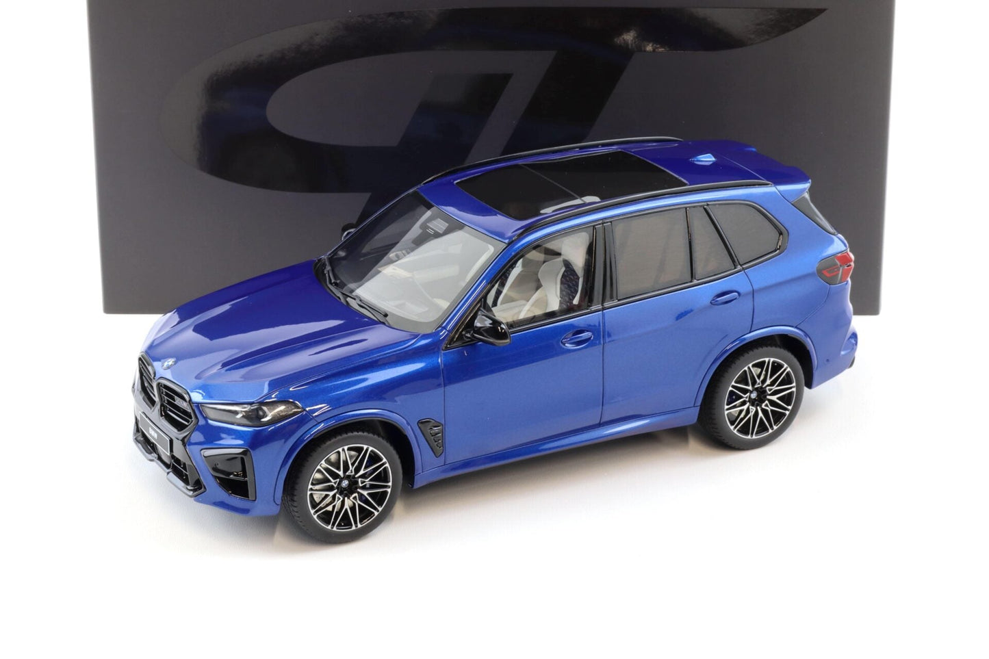 GT Spirit 2023 BMW X5M (G05) Competition Marina Bay Blue Metallic 1:18