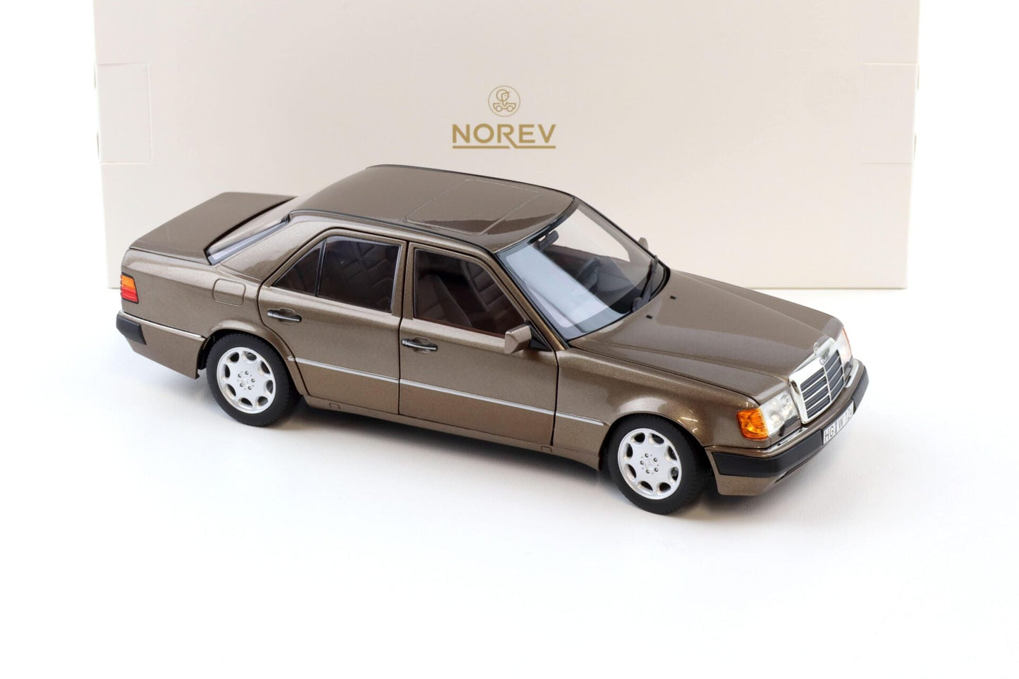 Norev 1990 Mercedes-Benz E Class 500E (W124) Impala Brown Metallic 1:18
