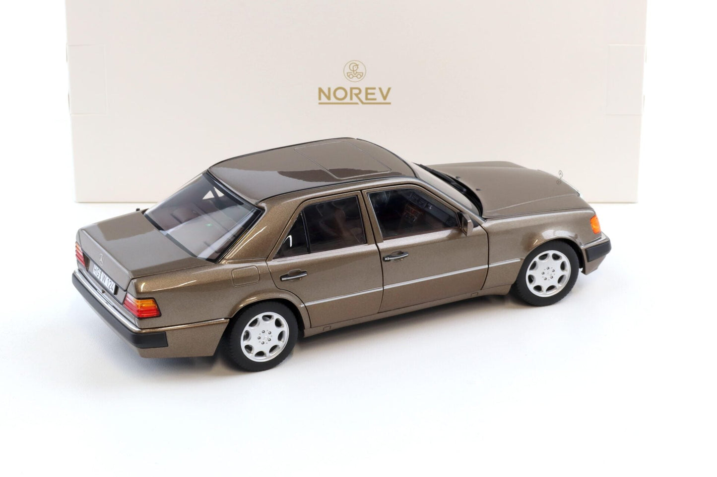 Norev 1990 Mercedes-Benz E Class 500E (W124) Impala Brown Metallic 1:18