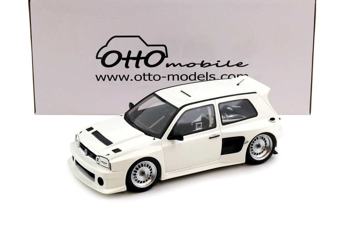 STM Diecast Otto 2024 Volkswagen Golf MK III Khyzyl Saleem White 1:18