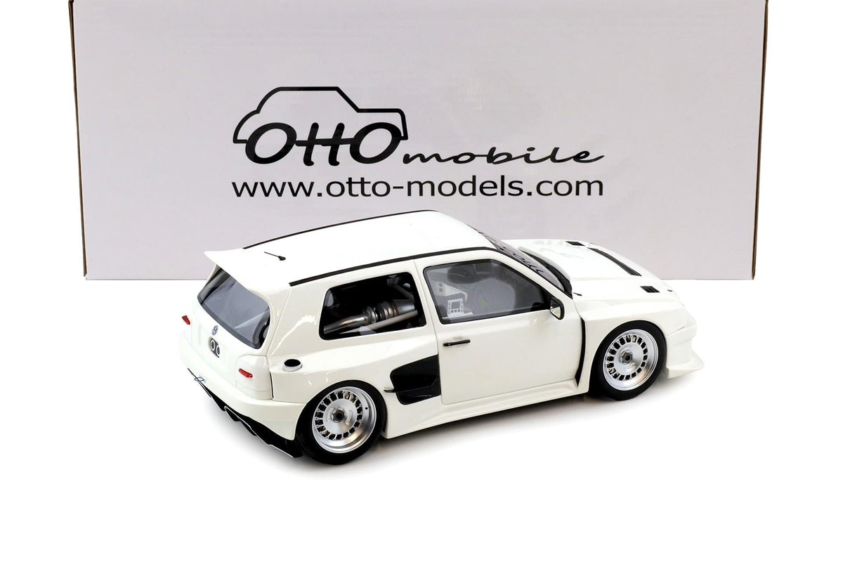 STM Diecast Otto 2024 Volkswagen Golf MK III Khyzyl Saleem White 1:18 - View 3