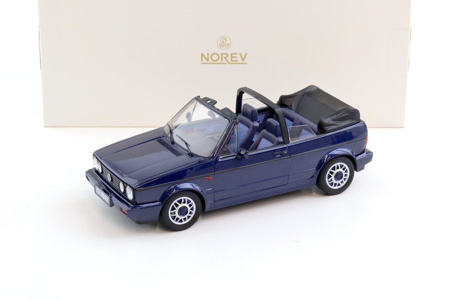 Norev 1992 Volkswagen Golf MK I Cabriolet Inca Blue 1:18