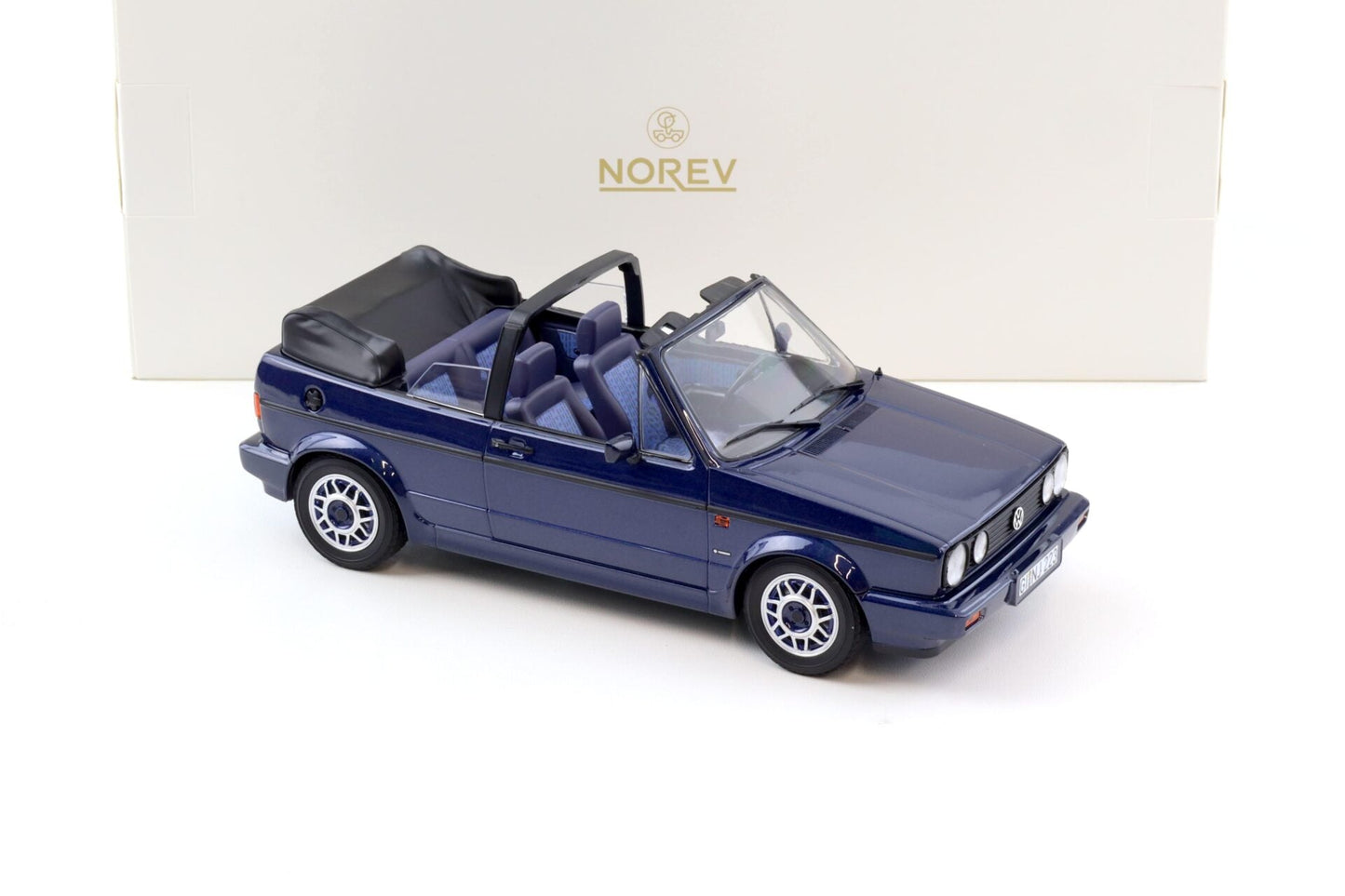 Norev 1992 Volkswagen Golf MK I Cabriolet Inca Blue 1:18