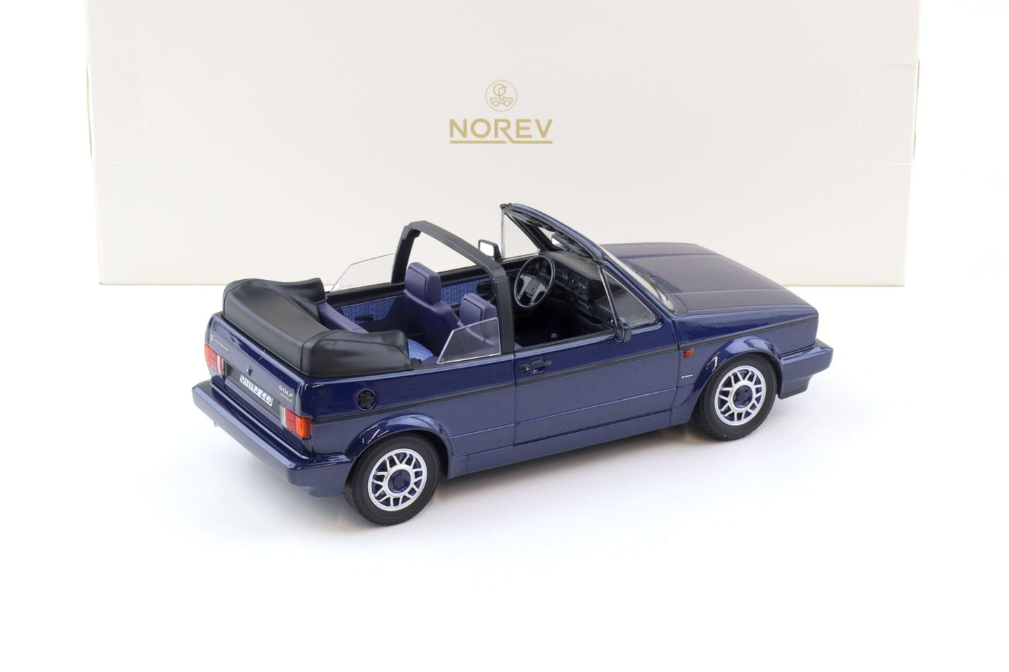 Norev 1992 Volkswagen Golf MK I Cabriolet Inca Blue 1:18