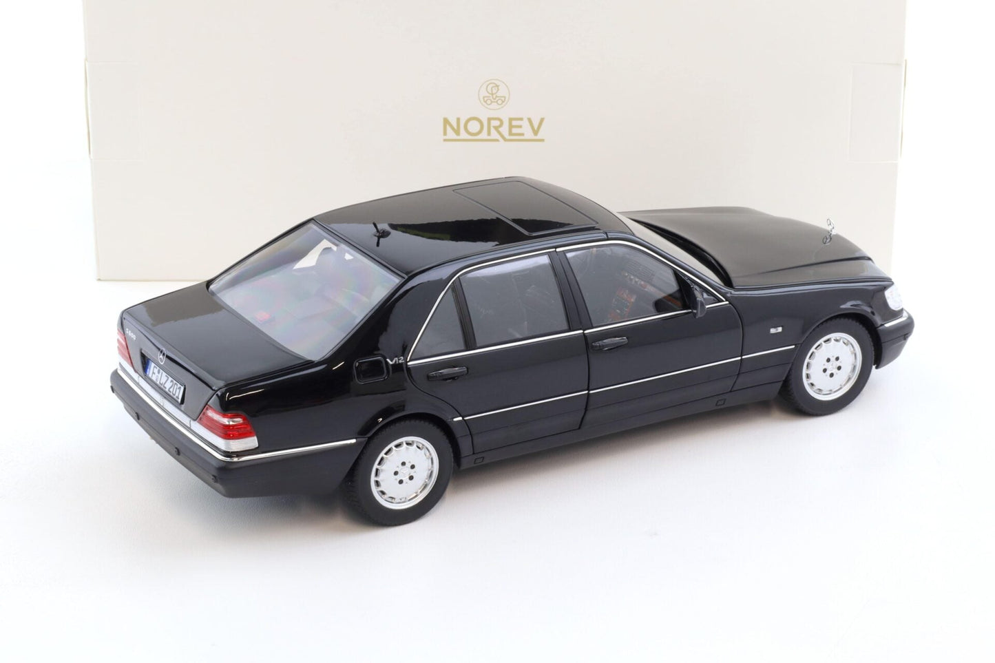 Norev 1997 Mercedes-Benz S600 S-Class (W140) Black 1:18