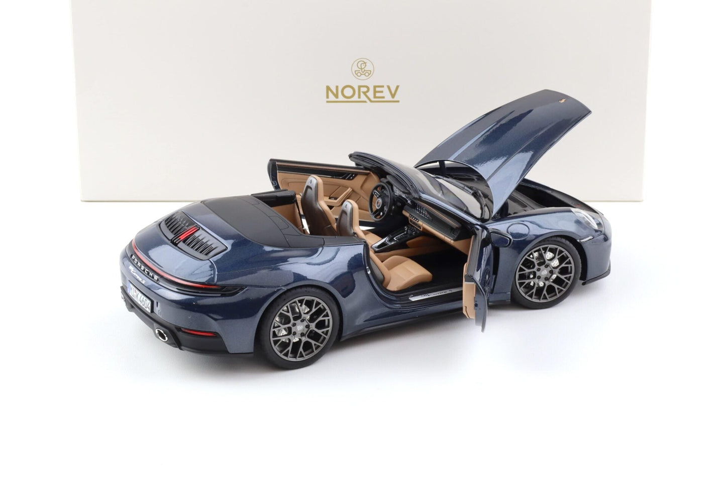 Norev 2025 Porsche 911 992.2 Carrera Cabriolet Yachting Blue Metallic 1:18