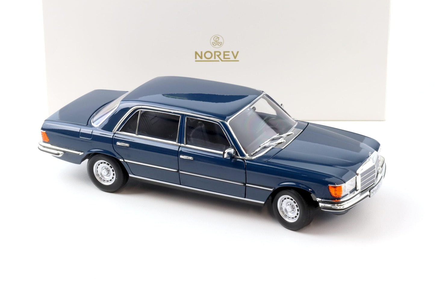 Norev 1979 Mercedes-Benz S-Class 350 SE (W116) Hansa Blue 1:18