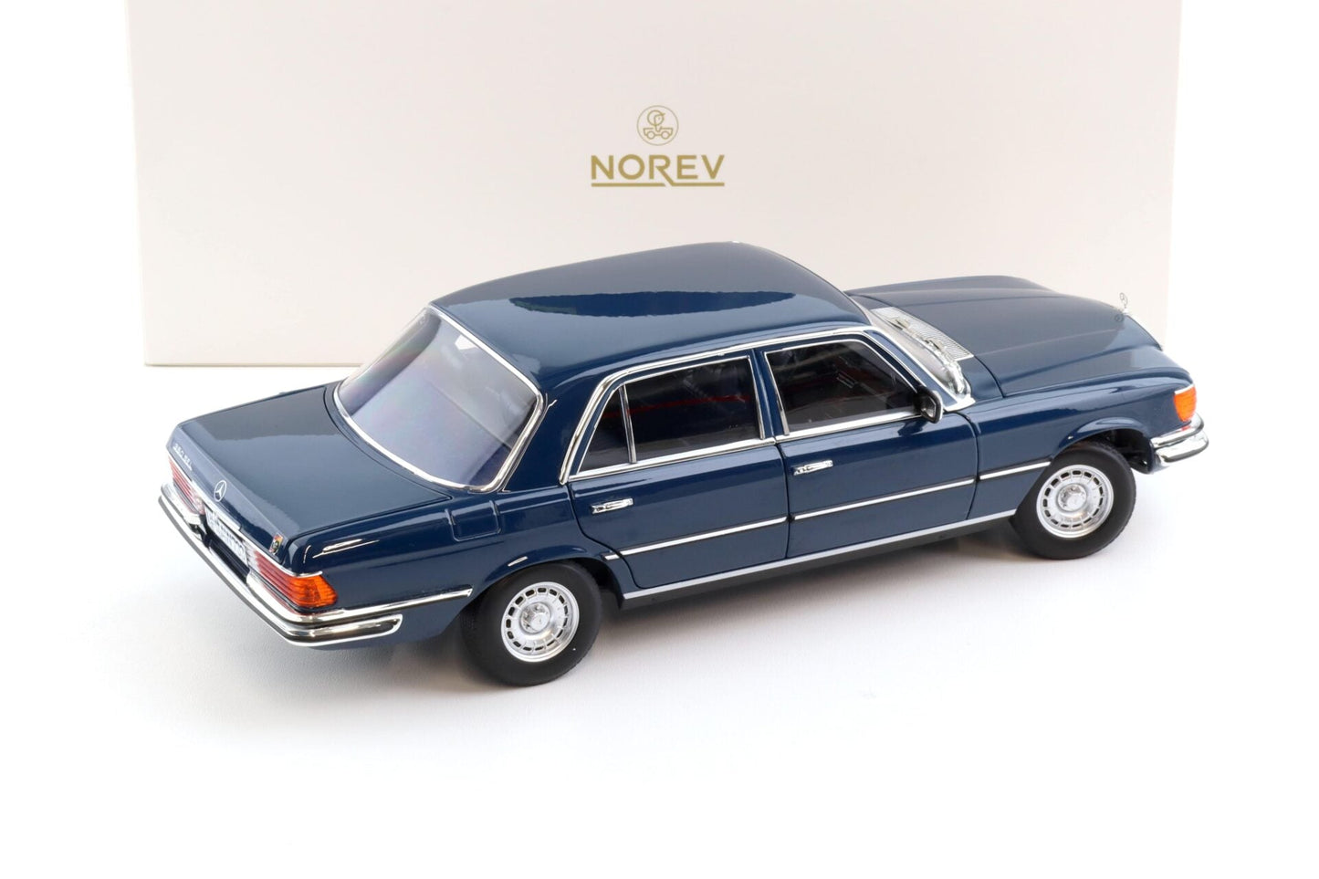 Norev 1979 Mercedes-Benz S-Class 350 SE (W116) Hansa Blue 1:18