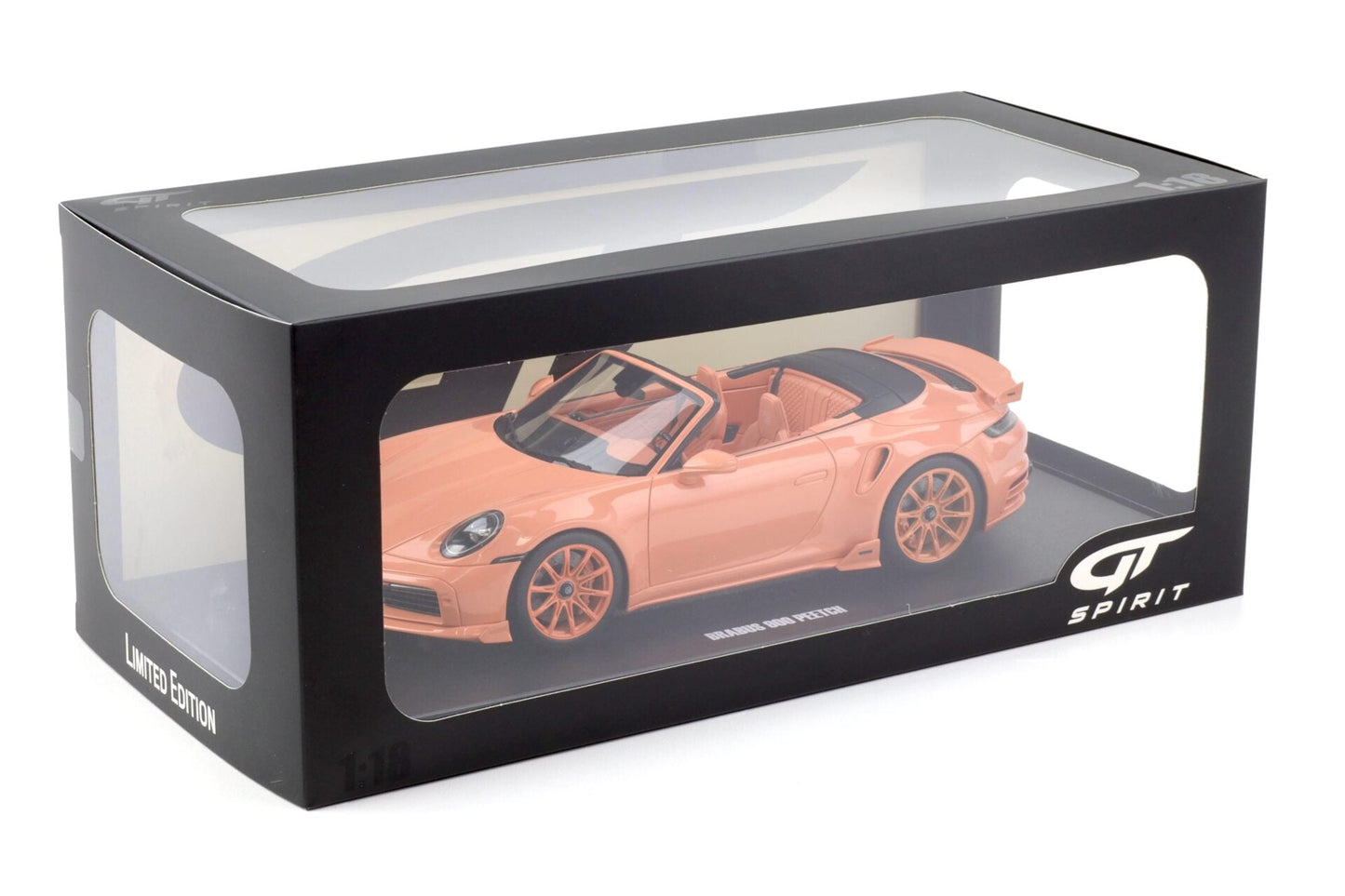 GT Spirit 2024 Brabus 900 Peetch Porsche 911 Turbo 992 Cabriolet Pink 1:18