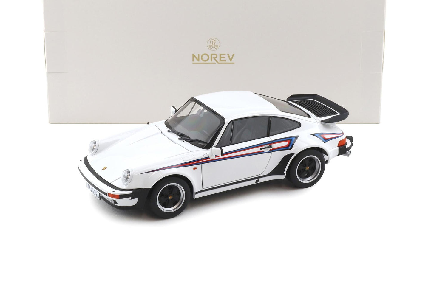 Norev 1980 Porsche 911 Turbo 930 3.3 Martini Racing G Series White 1:18