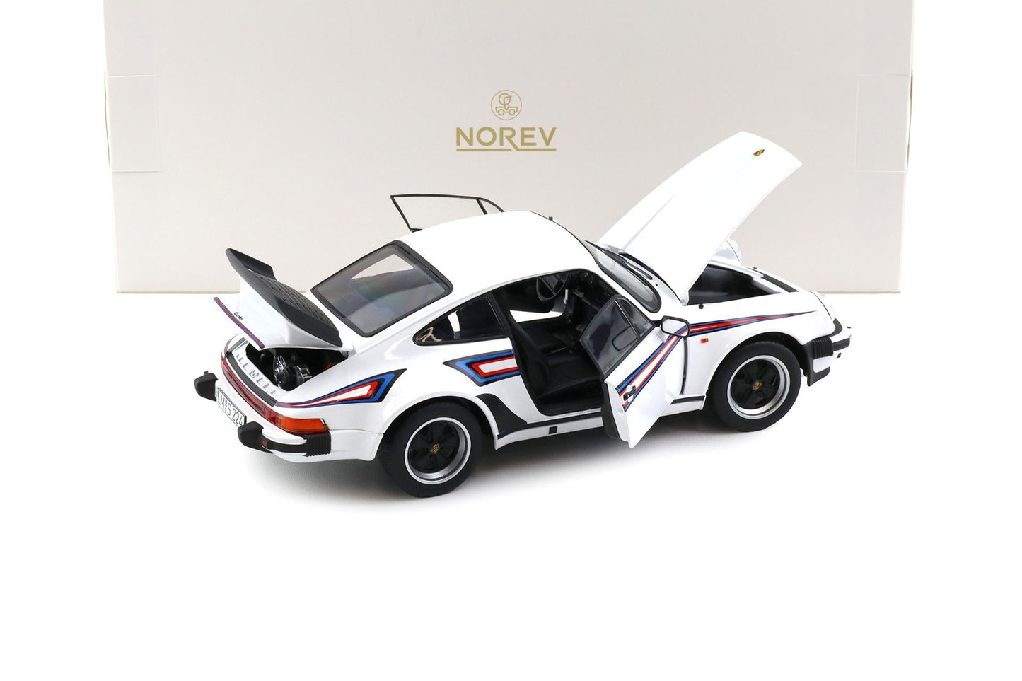 Norev 1980 Porsche 911 Turbo 930 3.3 Martini Racing G Series White 1:18