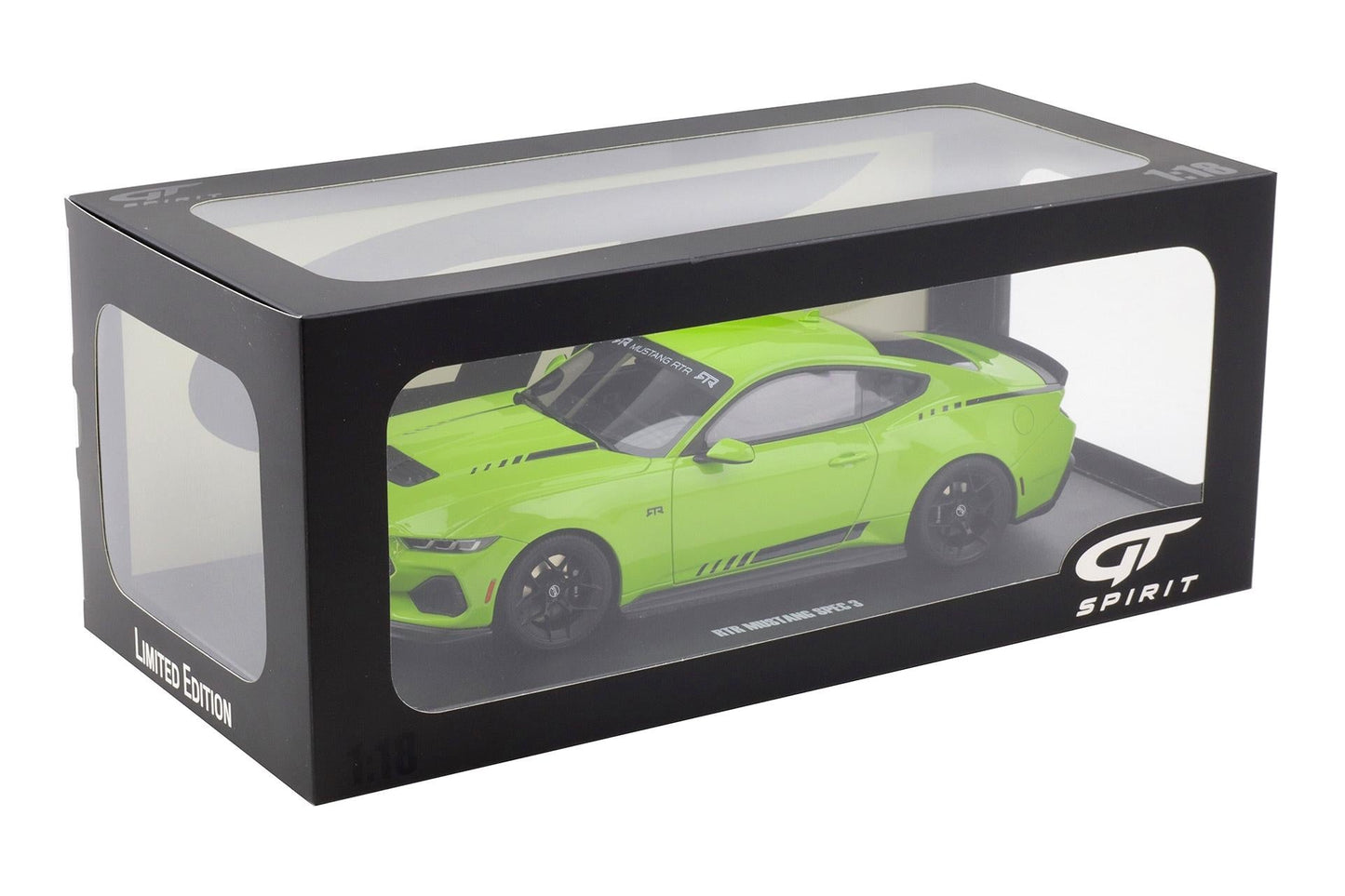 GT Spirit 2025 Ford Mustang RTR Spec-3 Coupe Hyper Lime Green 1:18