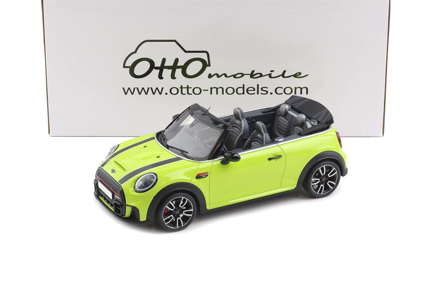 Otto 2021 Mini Cooper Cabrio F57 JCW John Cooper Works Zesty Yellow C5H 1:18