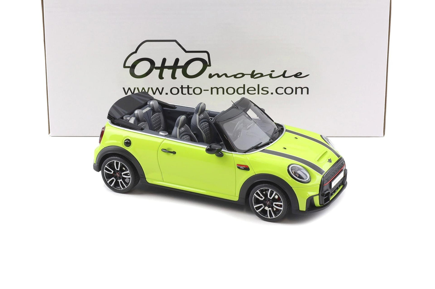Otto 2021 Mini Cooper Cabrio F57 JCW John Cooper Works Zesty Yellow C5H 1:18