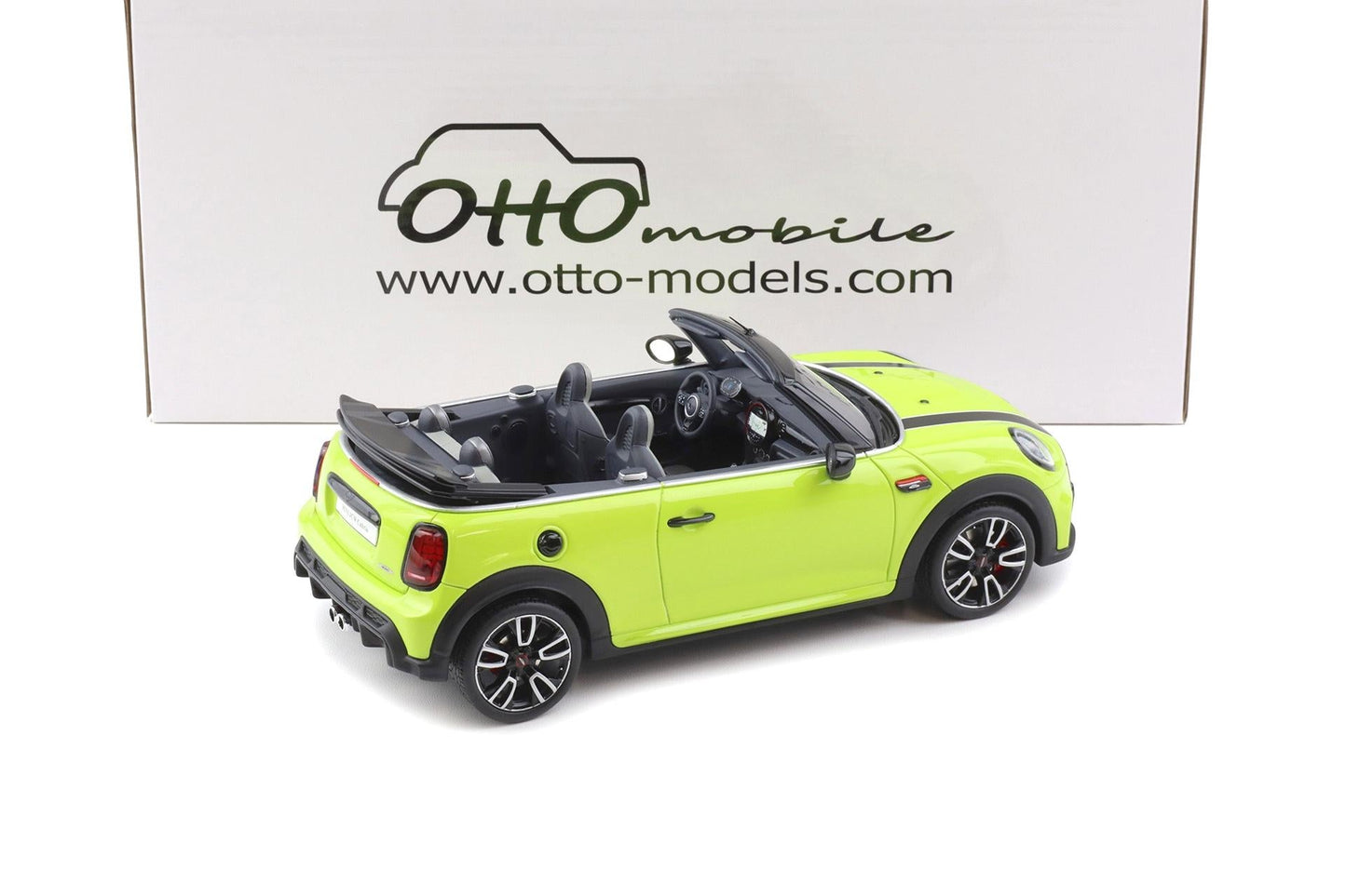 Otto 2021 Mini Cooper Cabrio F57 JCW John Cooper Works Zesty Yellow C5H 1:18