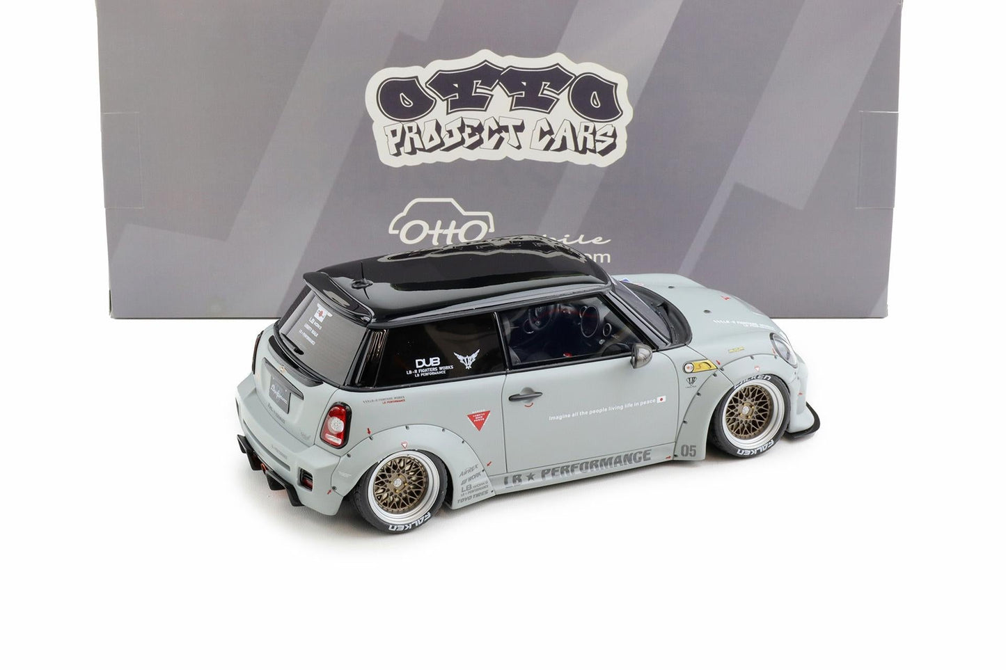 Otto 2015 Mini Cooper R56 LB Works LB Nation Grey 1:18