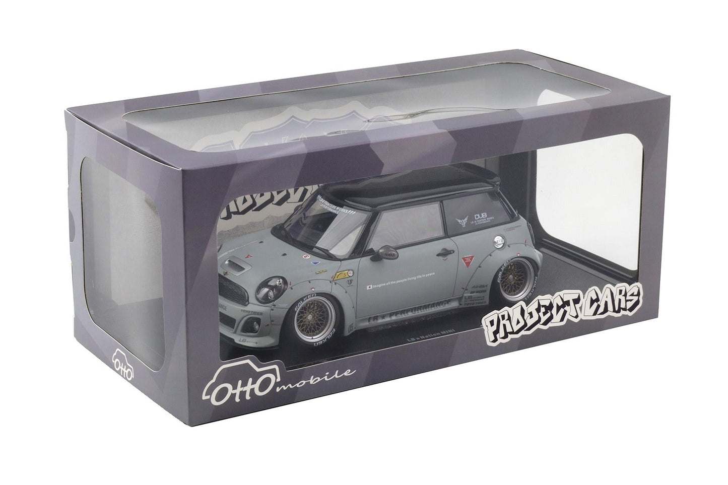 Otto 2015 Mini Cooper R56 LB Works LB Nation Grey 1:18
