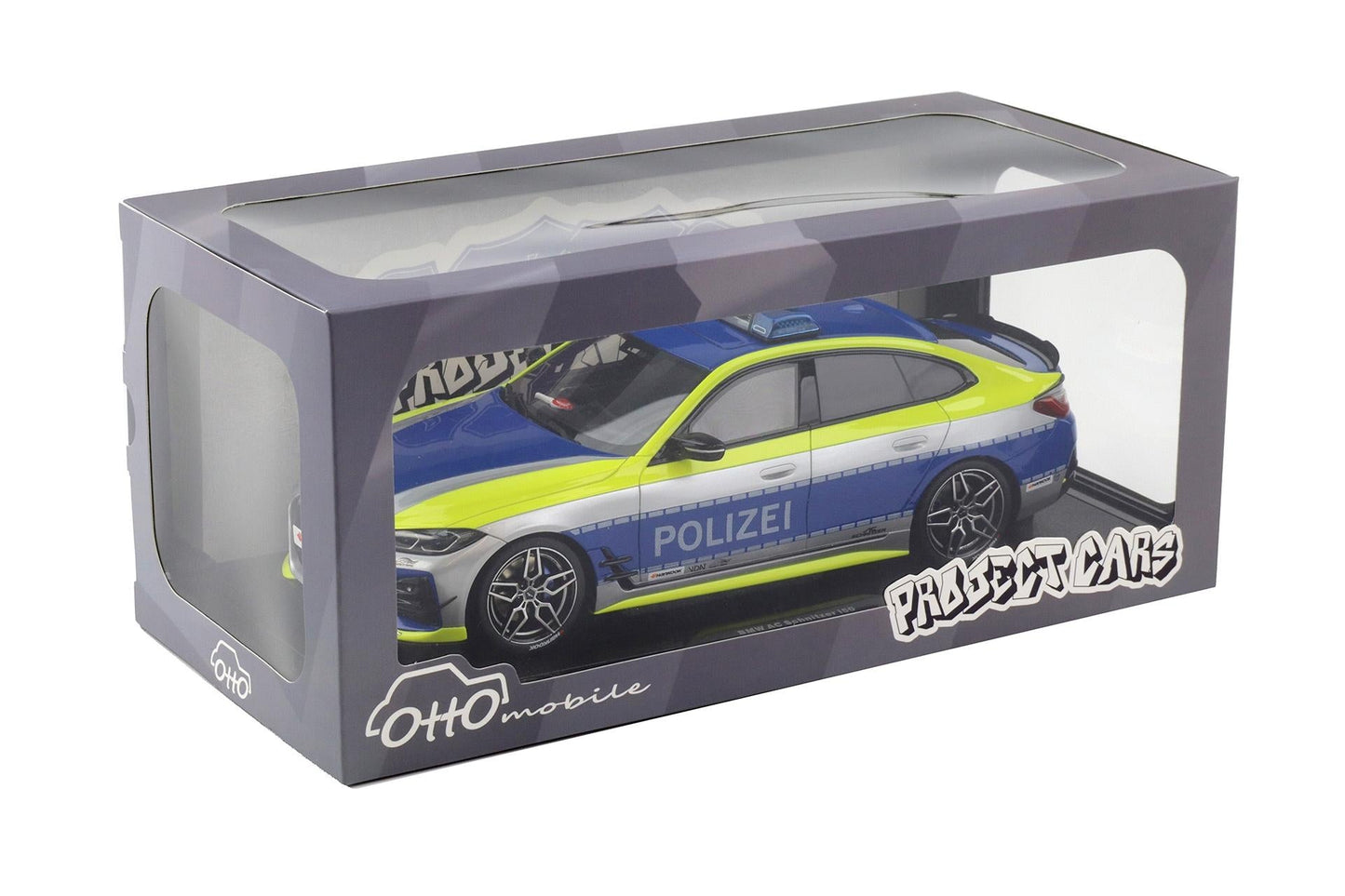 Otto 2022 BMW M4 (G82) AC Schnitzer ACS4 Polizei Blue Silver 1:18