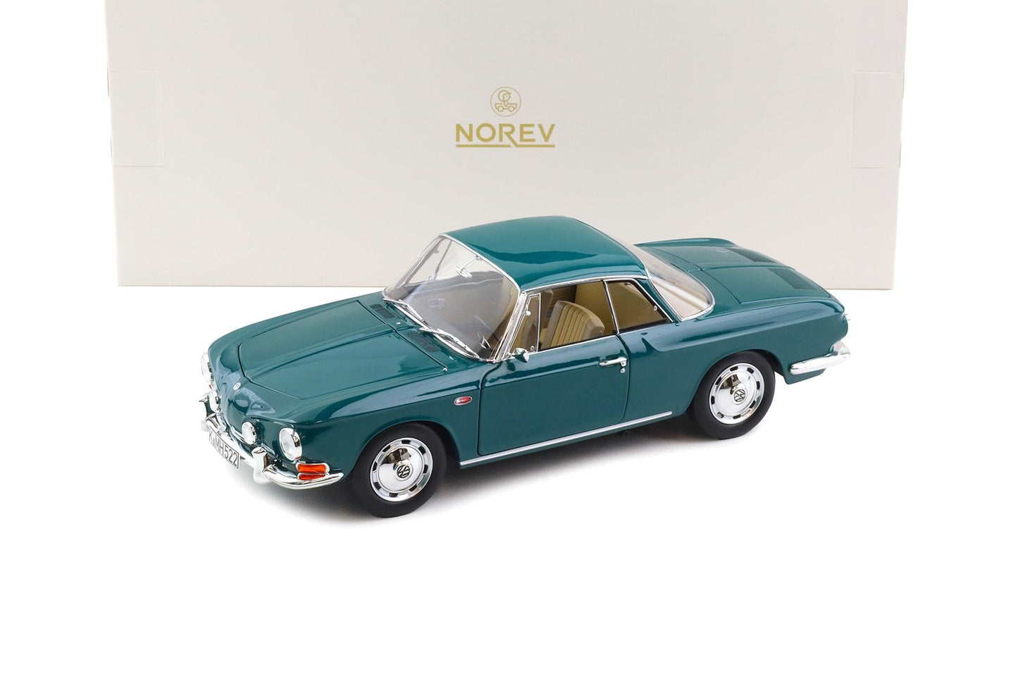 Norev1963 Volkswagen Karmann Ghia 1500 Coupe Smaragd Green 1:18