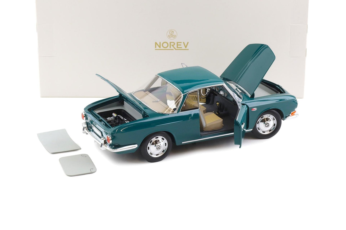 Norev1963 Volkswagen Karmann Ghia 1500 Coupe Smaragd Green 1:18