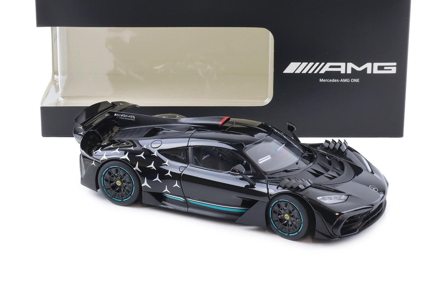 NZG 2022 Mercedes Benz One AMG (C298) Race Version Obsidian Black 1:18 DEALER EDITION