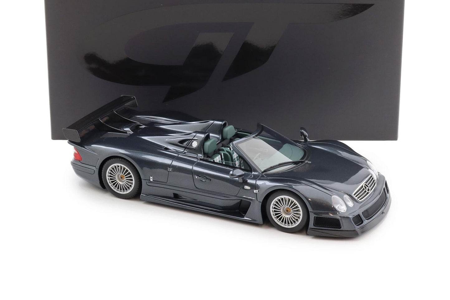 GT Spirit 1999 Mercedes Benz CLK GTR Roadster Dark Grey 1:18