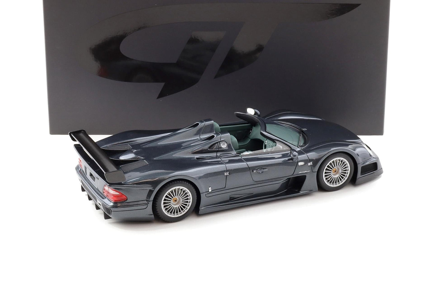 GT Spirit 1999 Mercedes Benz CLK GTR Roadster Dark Grey 1:18