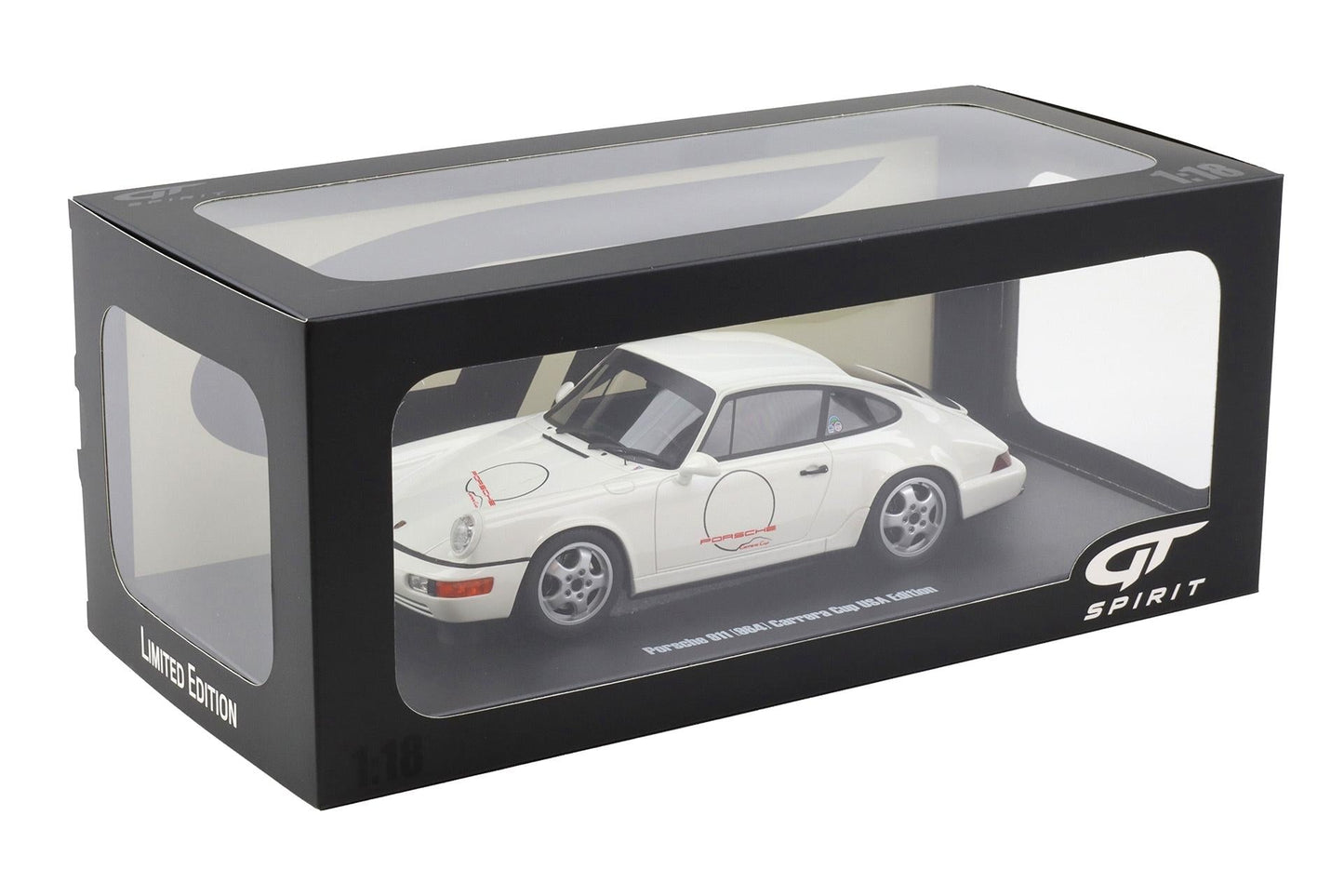 GT Spirit 1992 Porsche 911 (964) Carrera Cup USA Edition White 1:18