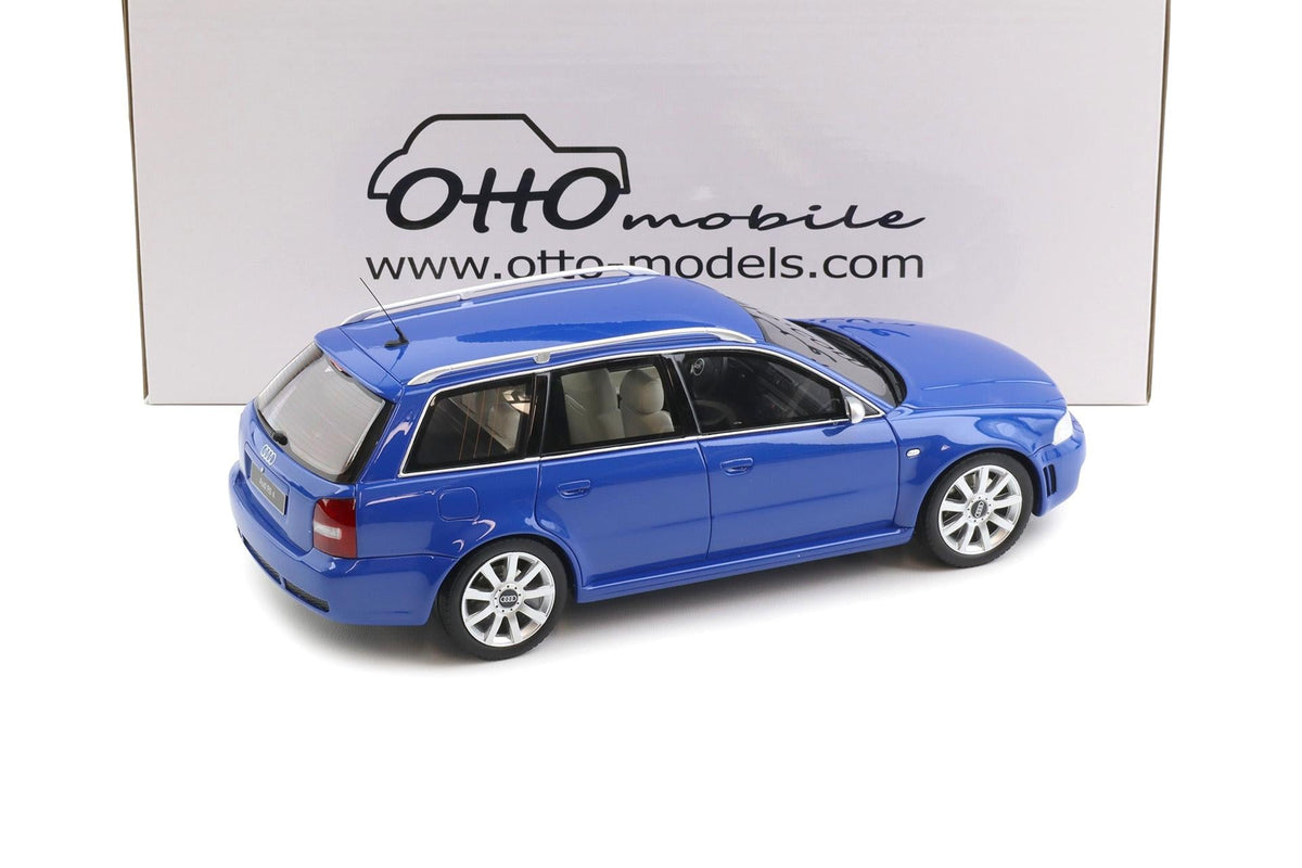 STM Diecast Otto 2000 Audi RS4 Avant B5 2.7L V6 Biturbo Nogaro Blue 1:18 - View 3