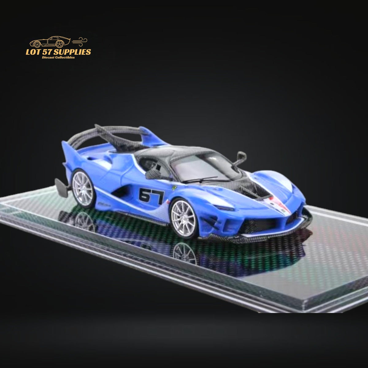 U2 Ferrari FXX-K Evo Sea Blue 1:64