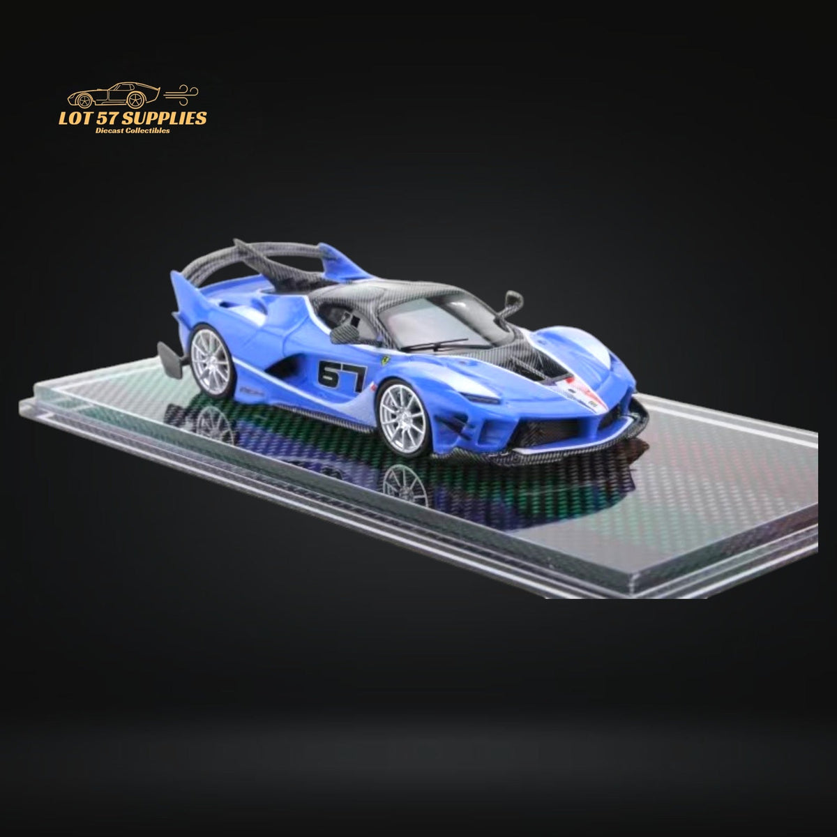 U2 Ferrari FXX-K Evo Sea Blue 1:64